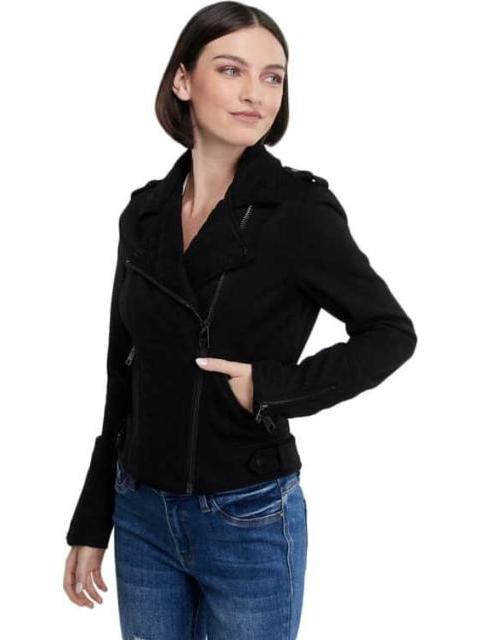 CHAMARRA SUEDE NEGRO HOLLY LAND