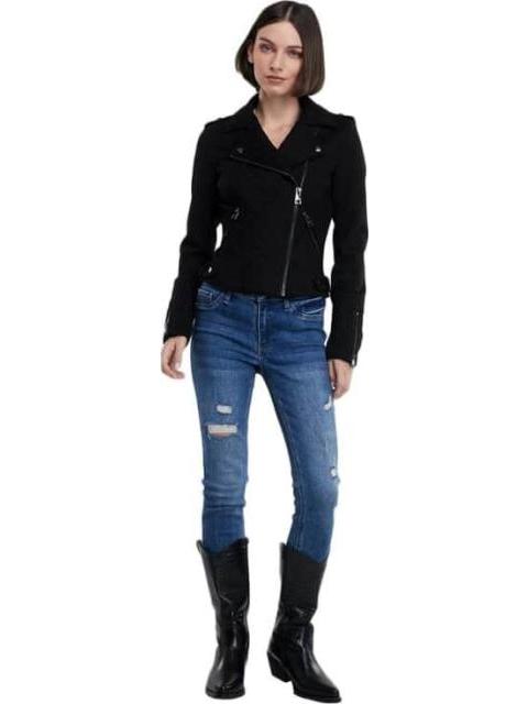CHAMARRA SUEDE NEGRO HOLLY LAND