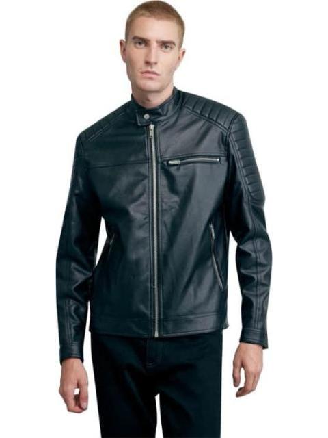 CHAMARRA TACTO PIEL NEGRO HARD SODA