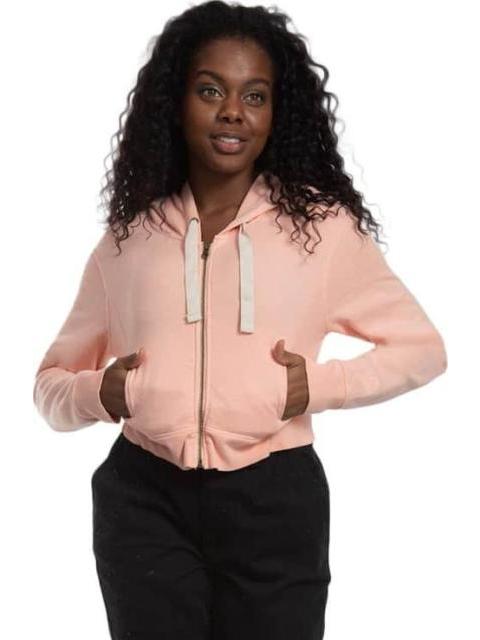 CHAMARRA VINTAGE WASH FULL ZIP HOODIE ROSA CHAMPION