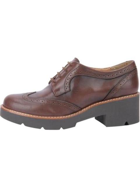 ZAPATO BOSTONIANO DE PIEL CAFE SEDUCTA
