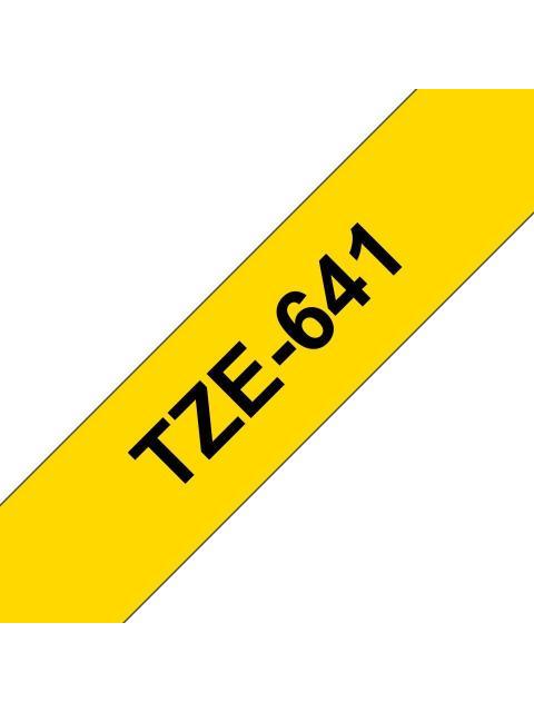 CINTA BROTHER TZE641 NEGRO SOBRE AMARILLO 18MM X 8M