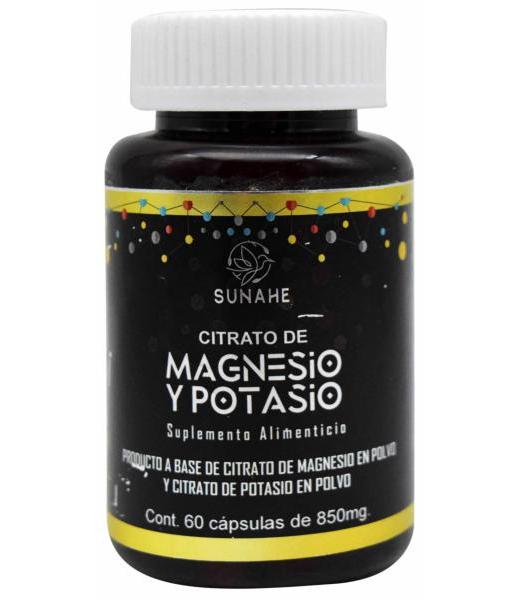CITRATO DE MAGNESIO Y POTASIO 60 CAP SUNAHE