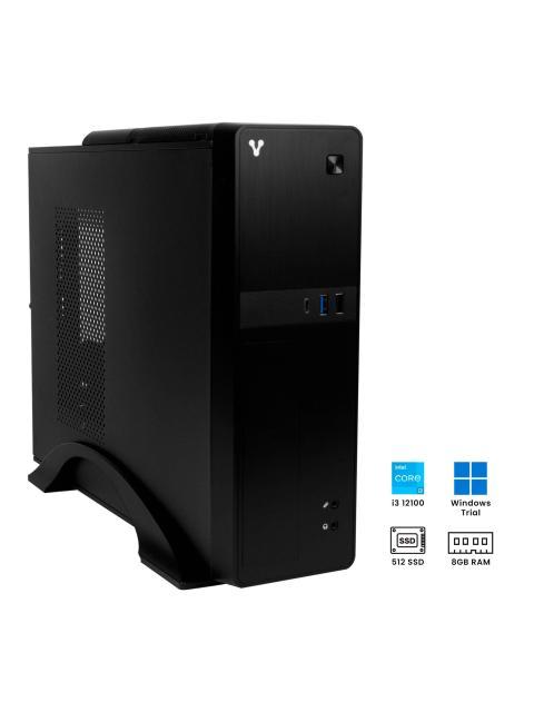 COMPUTADORA VORAGO SLIMBAY 5 CORE I3 12100 8GB 512GB SSD NODVD WIN TRIAL INCLUYE TECLADO Y MOUSE - 3 ANOS DE GARANTIA