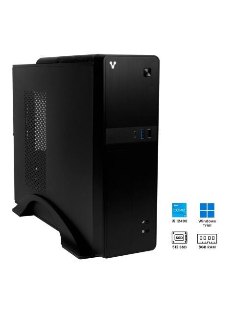 COMPUTADORA VORAGO SLIMBAY 5 CORE I5 12400 8GB 512GB M.2 NODVD WIN TRIAL INCLUYE TECLADO Y MOUSE - 3 ANOS DE GARANTIA