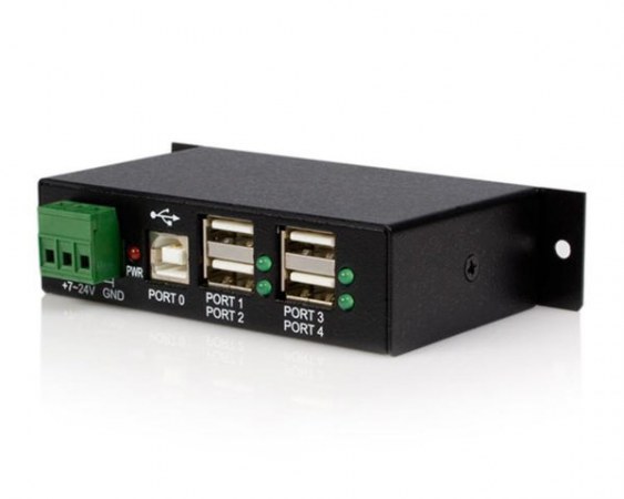 STARTECH  ROBUSTO CONCENTRADOR USB 2.0 4 PUERTOS 480 MBIT-S NEGRO