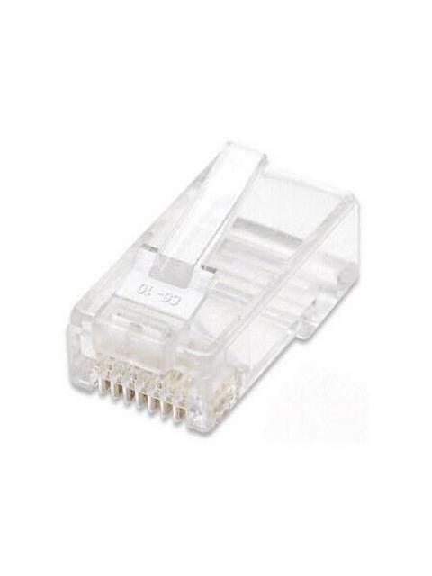 INTELLINET BOTE PARA PLUG RJ-45 CAT5E UTP SOLIDO TRANSPARENTE 100 PIEZAS