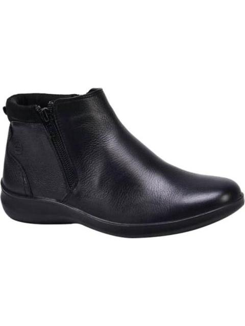 BOTIN DE PIEL DOBLE CIERRE NEGRO FLEXI