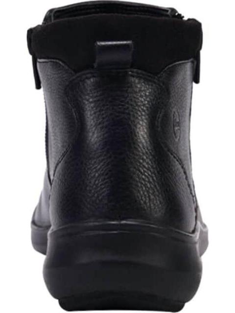BOTIN DE PIEL DOBLE CIERRE NEGRO FLEXI