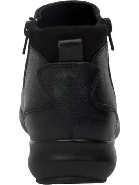BOTIN DE PIEL CON CIERRE NEGRO SHOSH