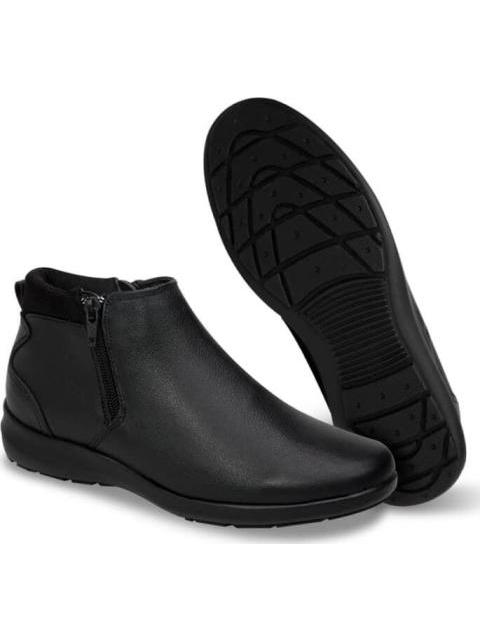 BOTIN DE PIEL CON CIERRE NEGRO SHOSH