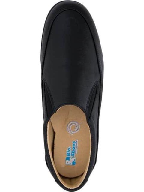 MOCASIN DE PIEL NEGRO BIO SHOES