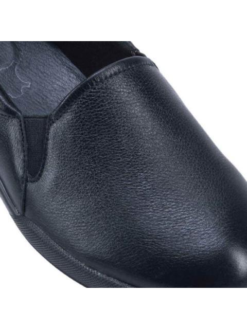 MOCASIN DE PIEL NEGRO FLEXI