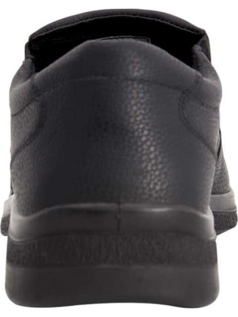 MOCASIN DE PIEL CON ELASTICO NEGRO FLEXI