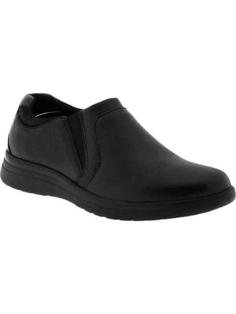 MOCASIN DE PIEL CON ELASTICO NEGRO FLEXI