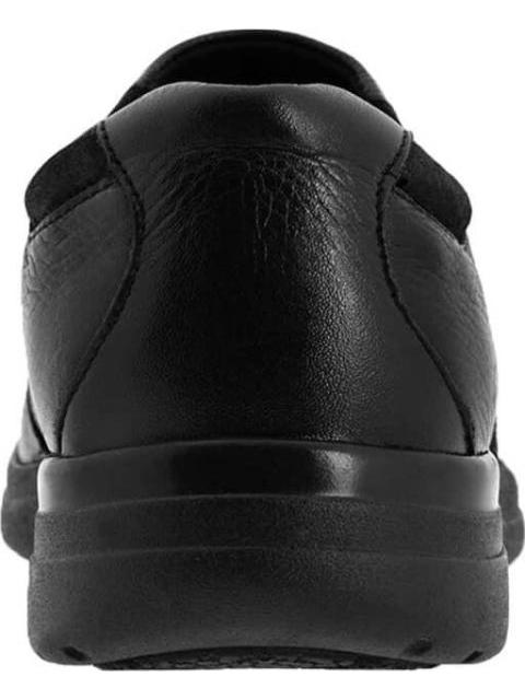 MOCASIN DE PIEL CON ELASTICO NEGRO FLEXI