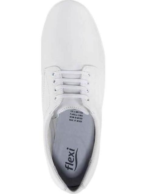 ZAPATO DE SERVICIO DE PIEL BLANCO FLEXI