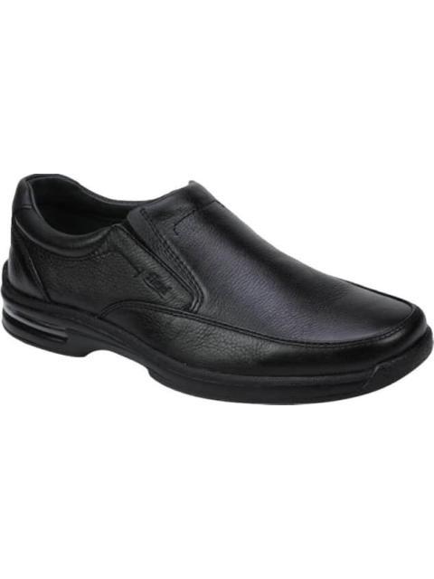 MOCASIN DE PIEL CON BURBUJA DE AIRE NEGRO FLEXI