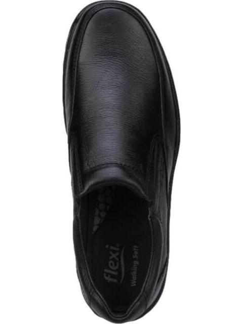 MOCASIN DE PIEL CON BURBUJA DE AIRE NEGRO FLEXI