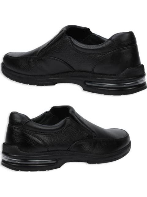 MOCASIN DE PIEL CON BURBUJA DE AIRE NEGRO FLEXI