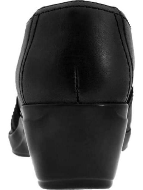 MOCASIN DE PIEL CUÑA NEGRO FLEXI