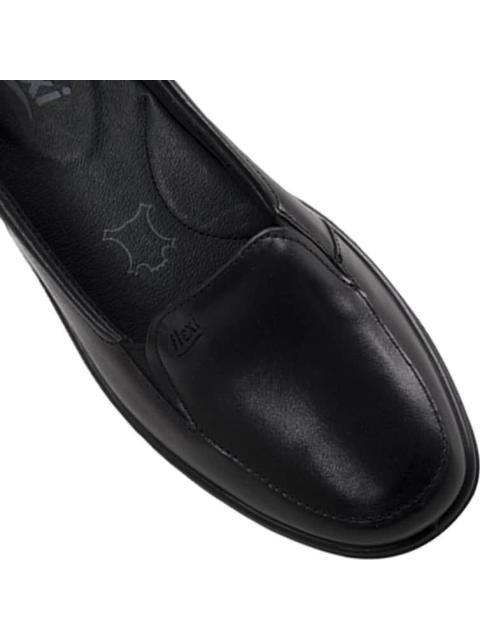 MOCASIN DE PIEL NEGRO FLEXI