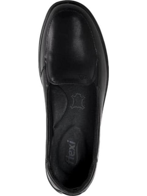 MOCASIN DE PIEL NEGRO FLEXI
