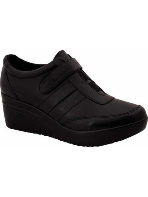 BOTIN DE PIEL NEGRO MANET