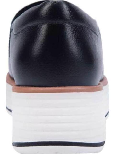 CHOCLO DE PIEL CON PLATAFORMA NEGRO VICENZA