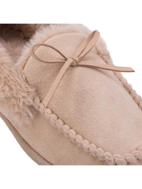 PANTUFLA DE PELUCHE CAMEL SHOSH CONFORT