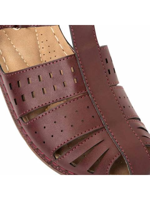 SANDALIA CONFORT VINO SHOSH