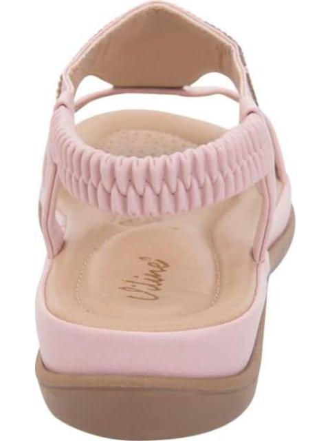 SANDALIA CONFORT CON BRILLOS ROSA VI LINE