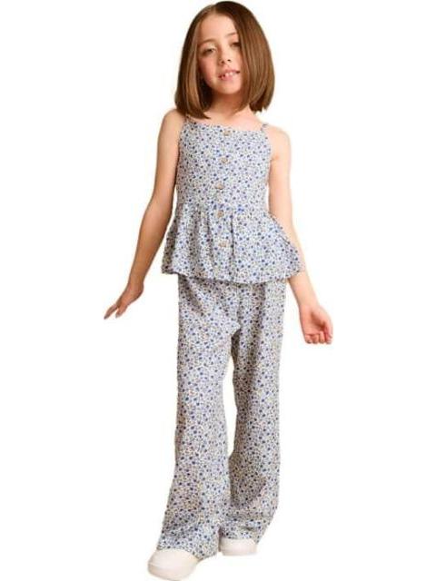 CONJUNTO ESTAMPADO AZUL HOLLY LAND KIDS