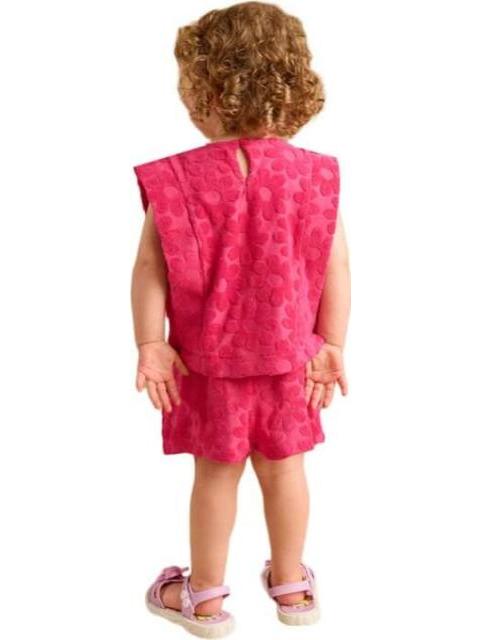 CONJUNTO TIPO TOALLA ROSA HOLLY LAND KIDS