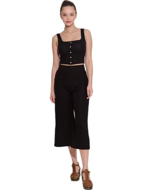CONJUNTO TOP Y PANTALON NEGRO HOLLY LAND