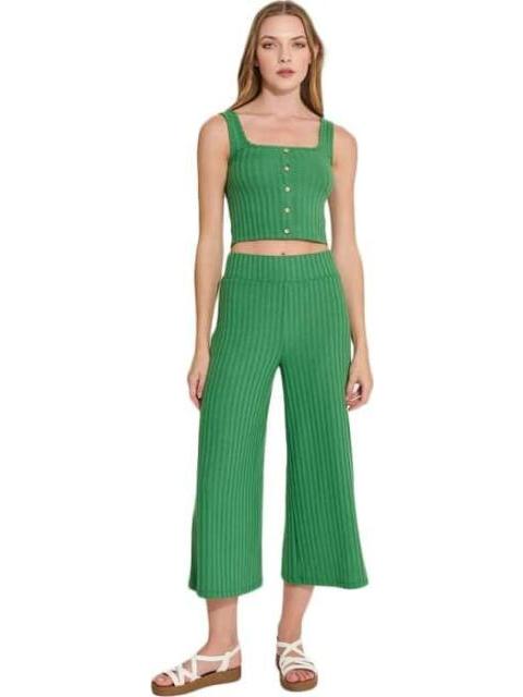 CONJUNTO TOP Y PANTALON VERDE HOLLY LAND