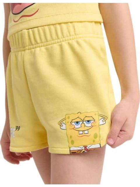 CONJUNTO TRAJE CONJUNTO 2 PZAS PLAYERA Y SHORT AMARILLO BOB ESPONJA