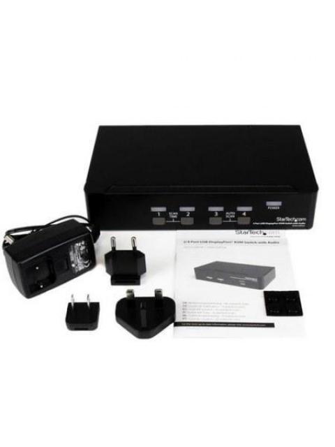STARTECH  SWITCH KVM SV431DPUA DISPLAYPORT-USB 4 PUERTOS