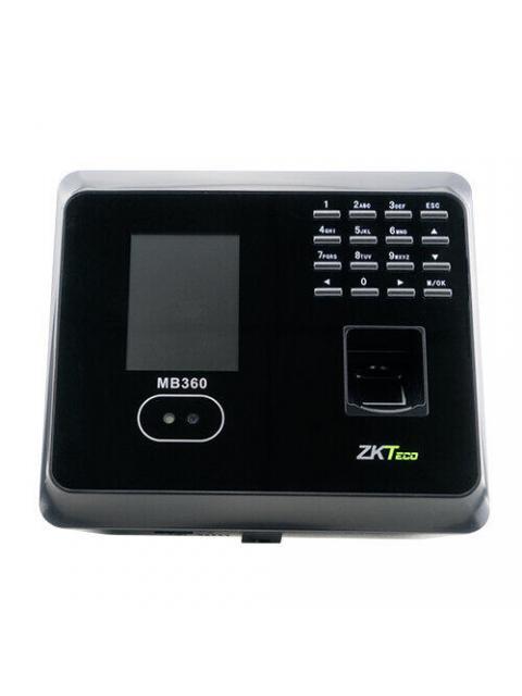 ZKTECO CONTROL DE ACCESO Y ASISTENCIA BIOMETRICO MB360-ID LECTOR DE ACCESO RFID 1500 ROSTROS 2000 HUELLAS 2000 TARJETAS TCP-IP-USB