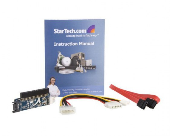 STARTECH  CONVERTIDOR ADAPTADOR IDE ATA DE 40-PIN A SATA 2.5-3.5 SOLO DATOS