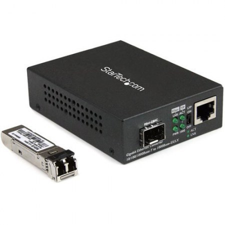 STARTECH  CONVERTIDOR DE MEDIOS ETHERNET GIGABIT A FIBRA MULTIMODO LC 550 METROS