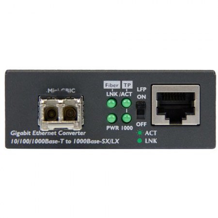 STARTECH  CONVERTIDOR DE MEDIOS ETHERNET GIGABIT A FIBRA MULTIMODO LC 550 METROS