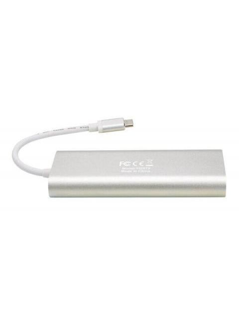 MANHATTAN HUB USB 3.1 MACHO - 2X USB A 1X UBS C 1X HDMI HEMBRA 40000 MBIT-S PLATA