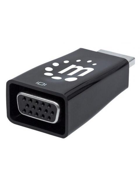 MANHATTAN CONVERTIDOR HDMI MACHO - VGA + 3.5MM HEMBRA NEGRO