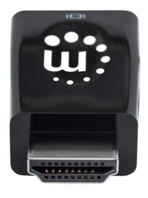 MANHATTAN CONVERTIDOR HDMI MACHO - VGA + 3.5MM HEMBRA NEGRO