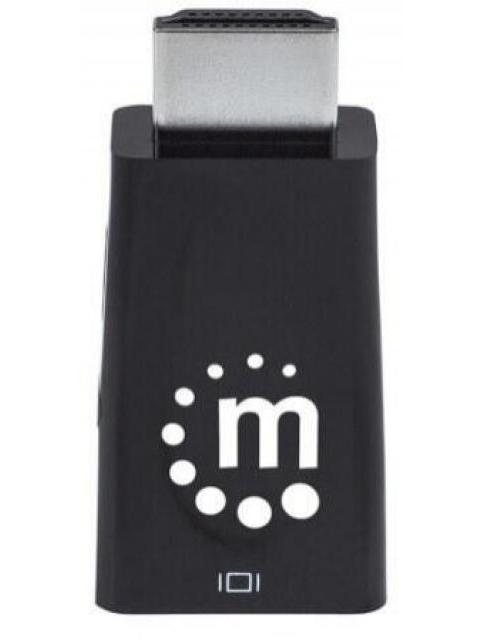 MANHATTAN CONVERTIDOR HDMI MACHO - VGA + 3.5MM HEMBRA NEGRO
