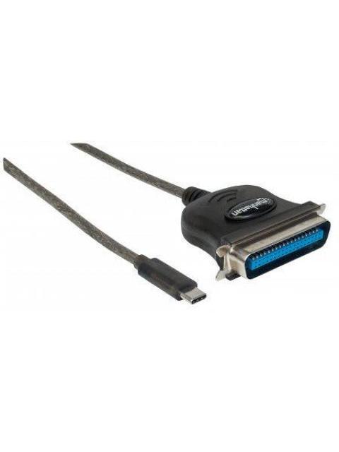 MANHATTAN CABLE USB-C MACHO - CEN36 1 METRO NEGRO