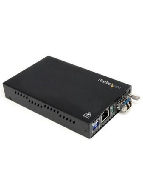 STARTECH  CONVERTIDOR DE MEDIOS GIGABIT ETHERNET RJ45 A FIBRA OPTICA LC MULTIMODO 550 METROS