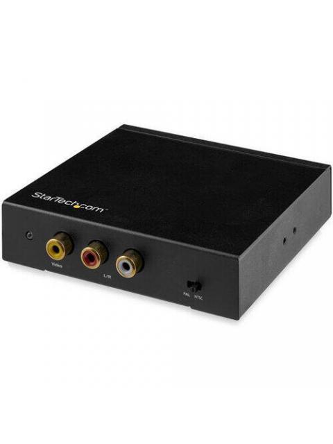 STARTECH  CONVERTIDOR DE VIDEO HDMI - RCA CON AUDIO NEGRO