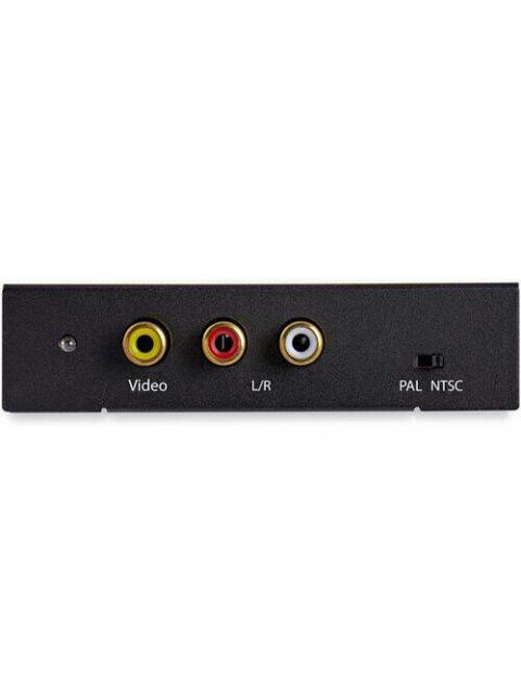 STARTECH  CONVERTIDOR DE VIDEO HDMI - RCA CON AUDIO NEGRO